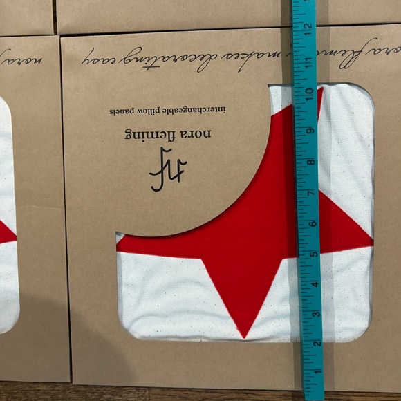 Nora Fleming Pillow Cover Lot of 4 Red Star New - Picture 14 of 16